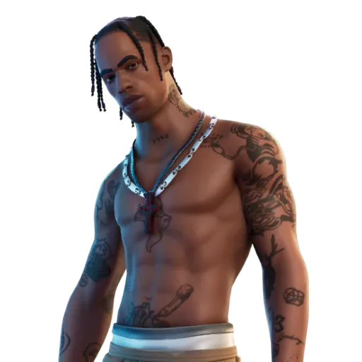 Travis Scott FA 150+ skins, full-access Fortnite account