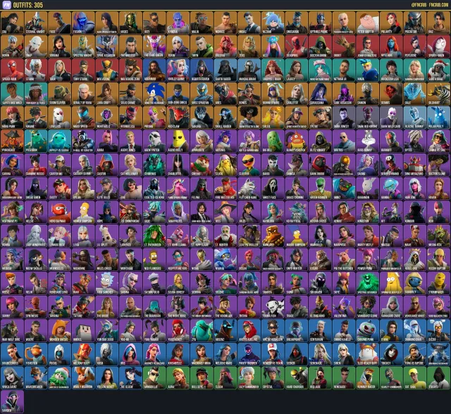 305 Skins, NFA Fortnite account