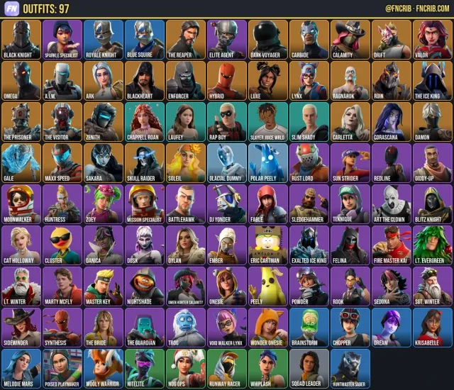 97 Skins, NFA Fortnite account