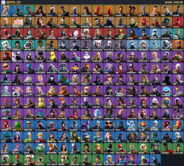 222 Skins, NFA Fortnite account