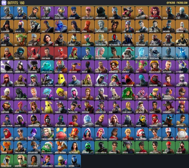 160 Skins, NFA Fortnite account