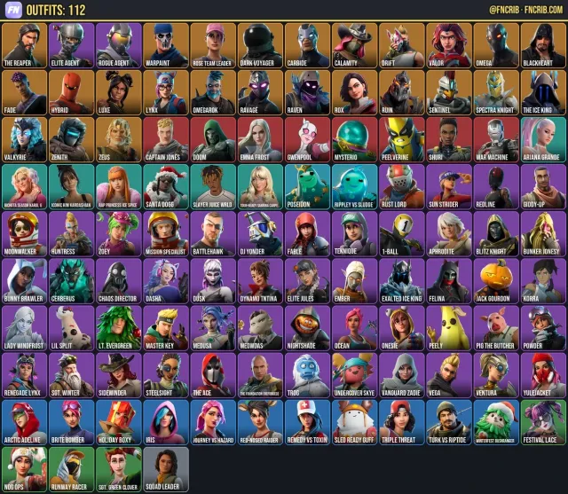 112 Skins, NFA Fortnite account