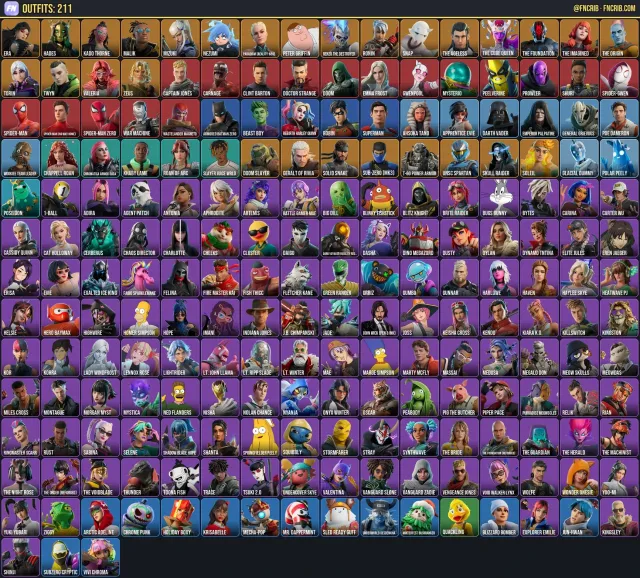 211 Skins, NFA Fortnite account