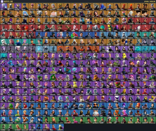 383 Skins, NFA Fortnite account