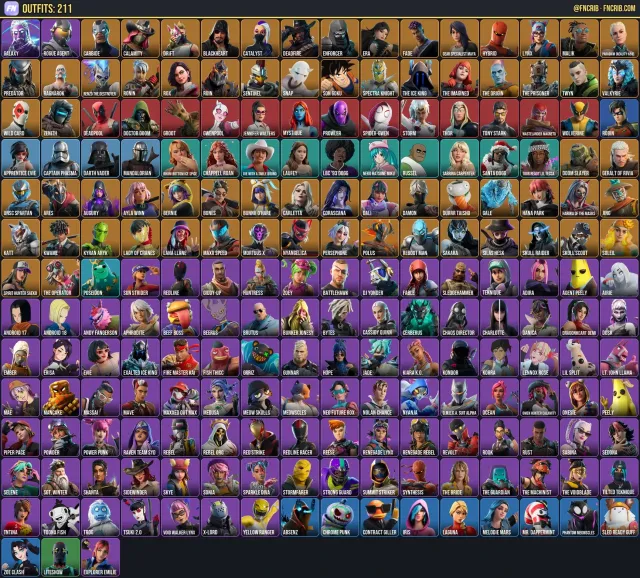 212 Skins, NFA Fortnite account