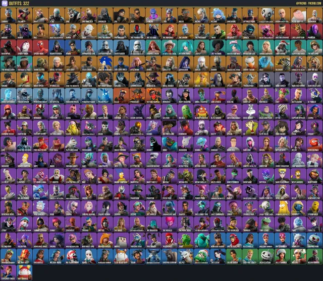 322 Skins, NFA Fortnite account