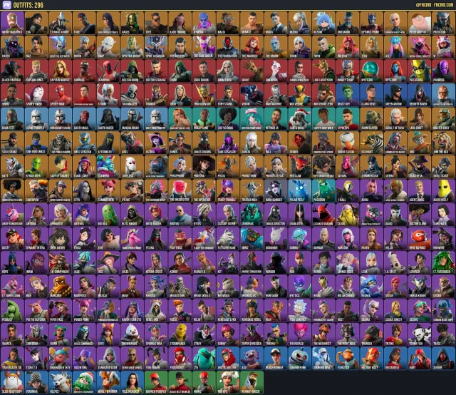 296 Skins, NFA Fortnite account