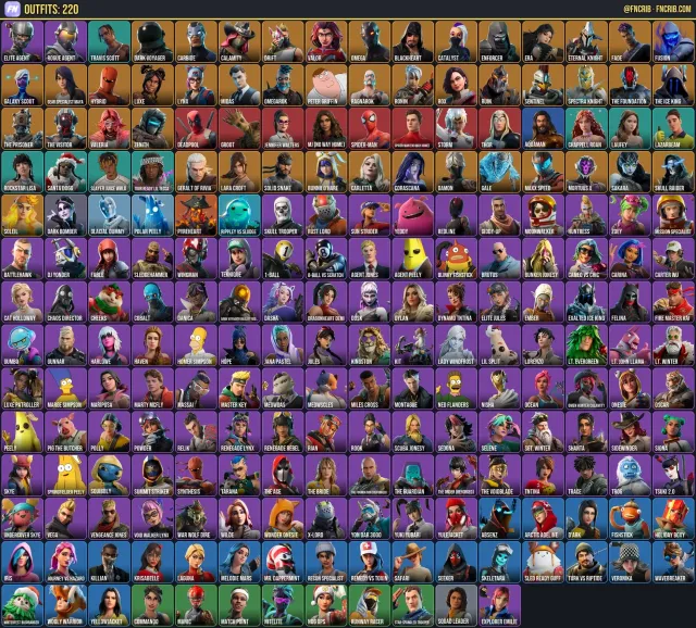 220 Skins, NFA Fortnite account
