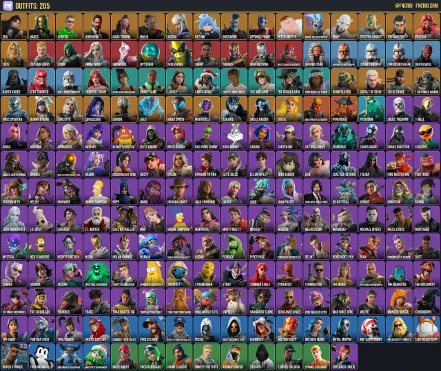 206 Skins, NFA Fortnite account