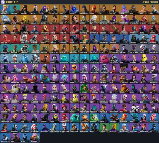 212 Skins, NFA Fortnite account