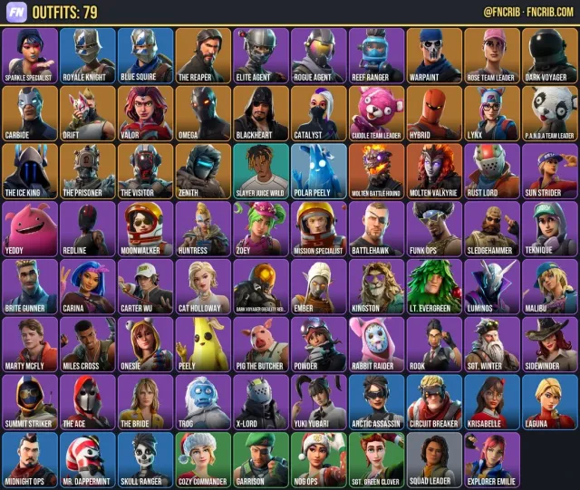79 Skins, NFA Fortnite account