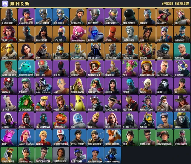 95 Skins, NFA Fortnite account