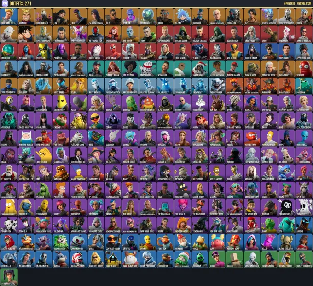 271 Skins, NFA Fortnite account