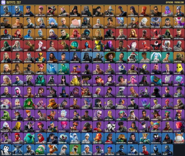 207 Skins, NFA Fortnite account