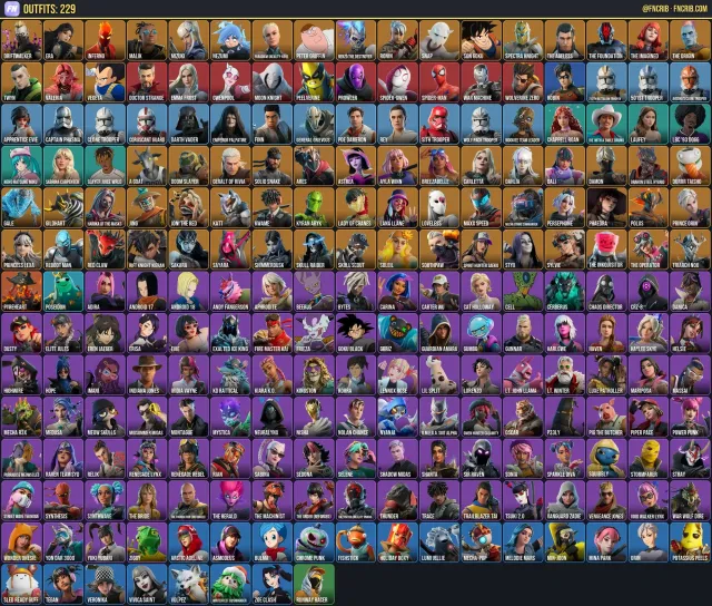229 Skins, NFA Fortnite account
