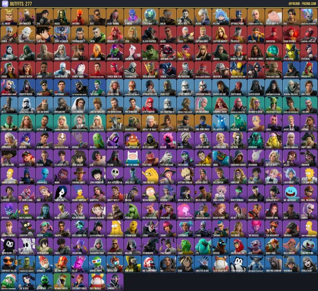 279 Skins, NFA Fortnite account
