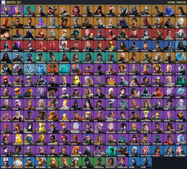 222 Skins, NFA Fortnite account