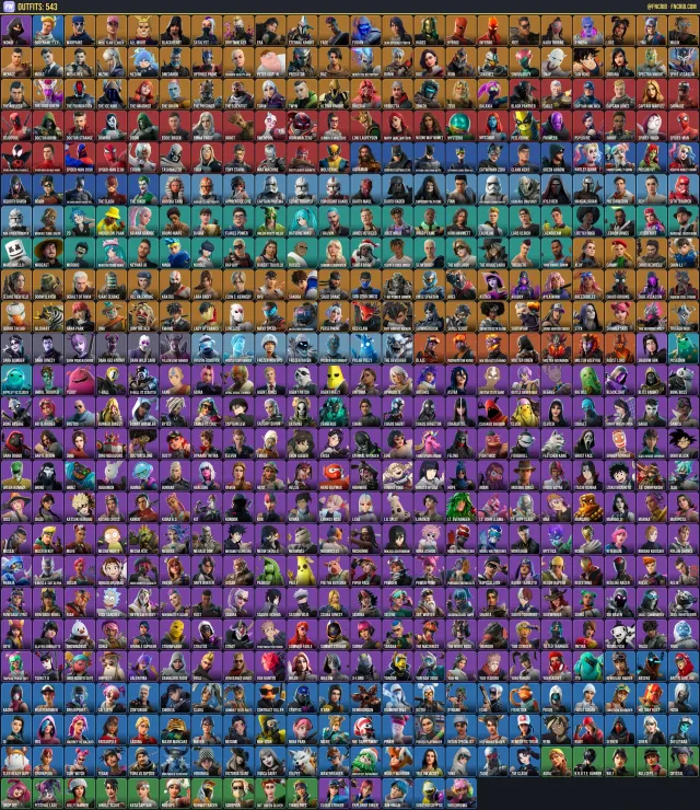 543 Skins, NFA Fortnite account