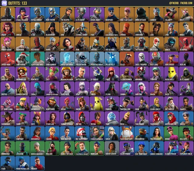 133 Skins, NFA Fortnite account