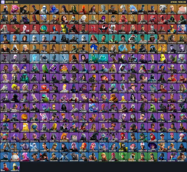 306 Skins, NFA Fortnite account