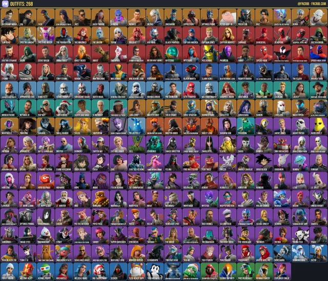268 Skins, NFA Fortnite account