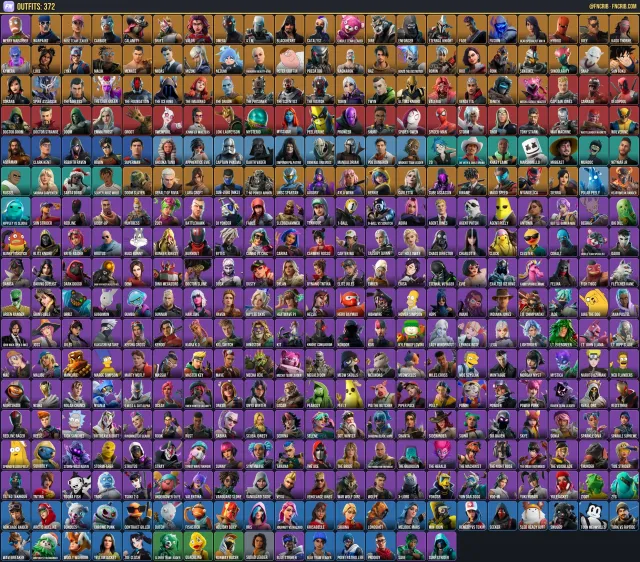 373 Skins, NFA Fortnite account