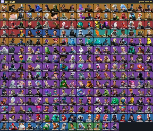 267 Skins, NFA Fortnite account