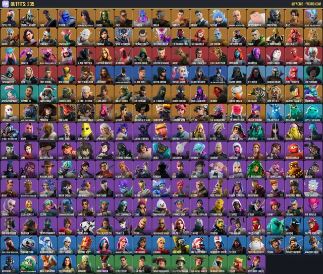 235 Skins, NFA Fortnite account