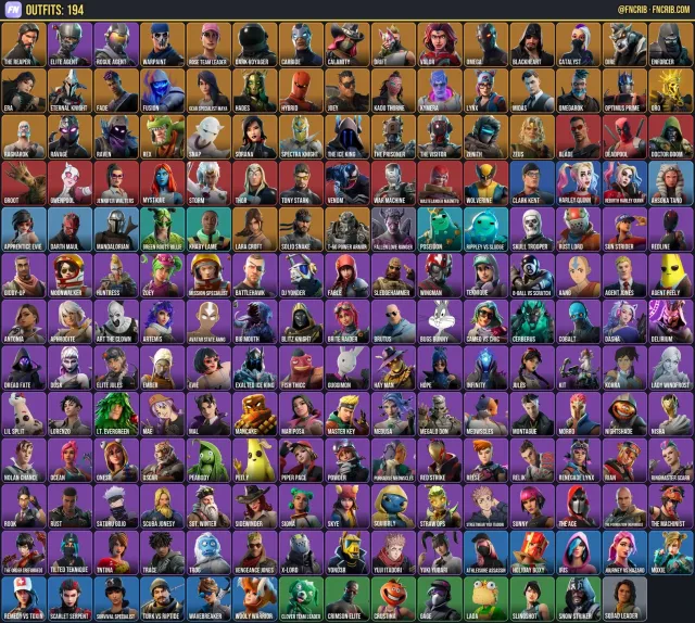 194 Skins, NFA Fortnite account