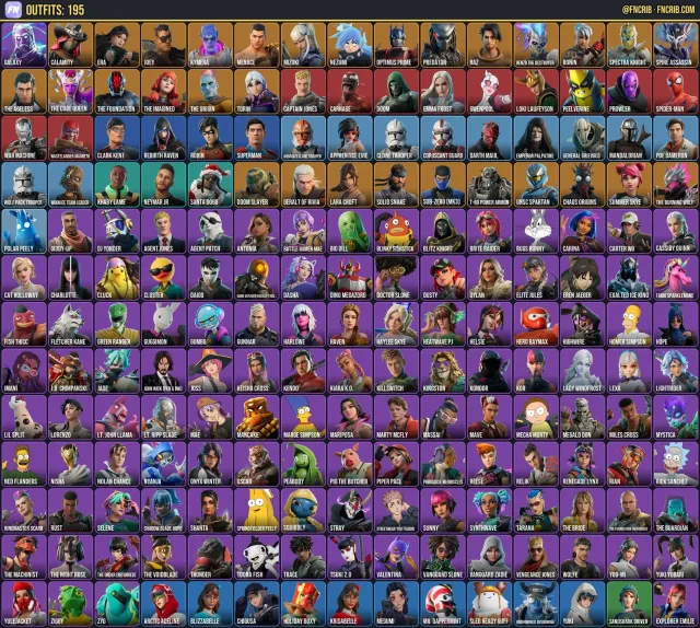 195 Skins, NFA Fortnite account