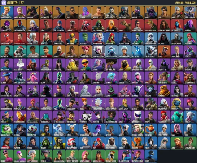 177 Skins, NFA Fortnite account