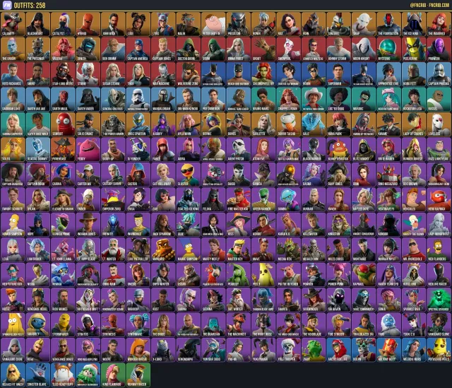 259 Skins, NFA Fortnite account