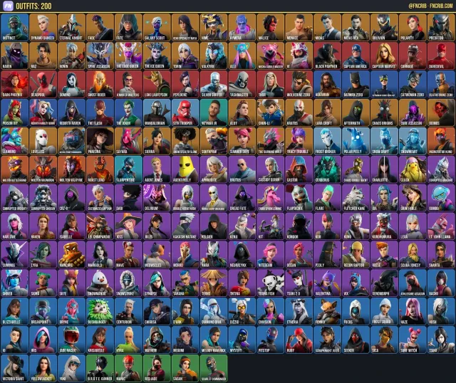 201 Skins, NFA Fortnite account