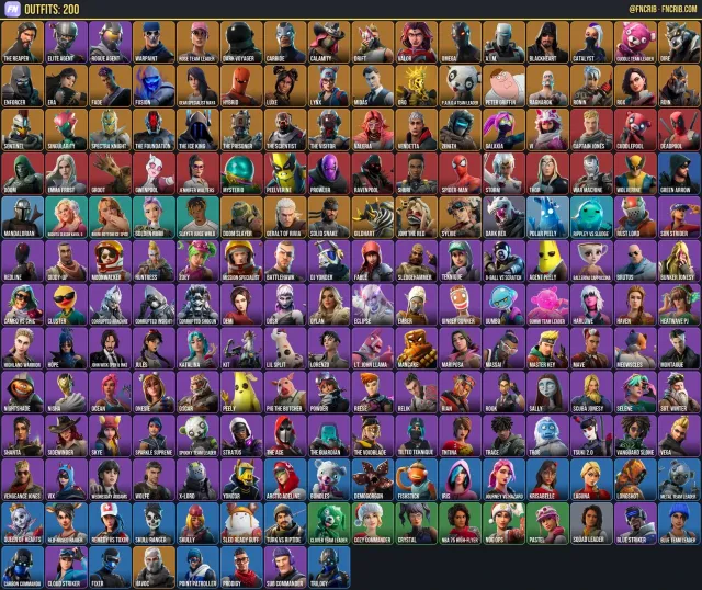 200 Skins, NFA Fortnite account