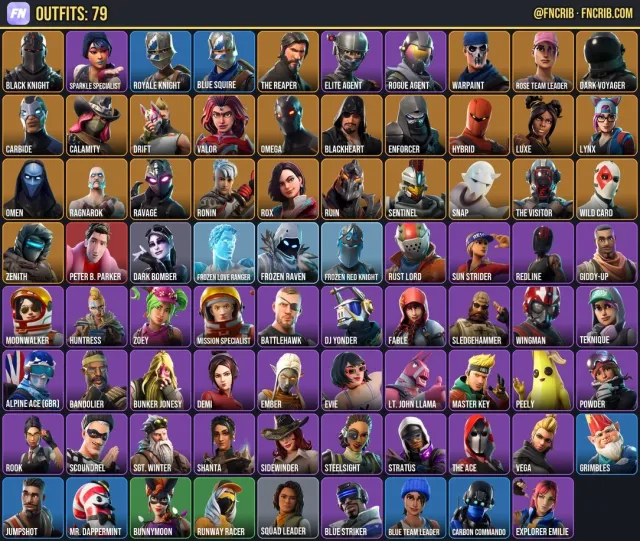 79 Skins, NFA Fortnite account