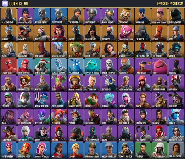 99 Skins, NFA Fortnite account