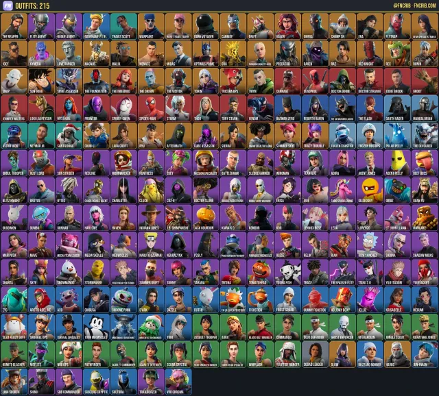 215 Skins, NFA Fortnite account