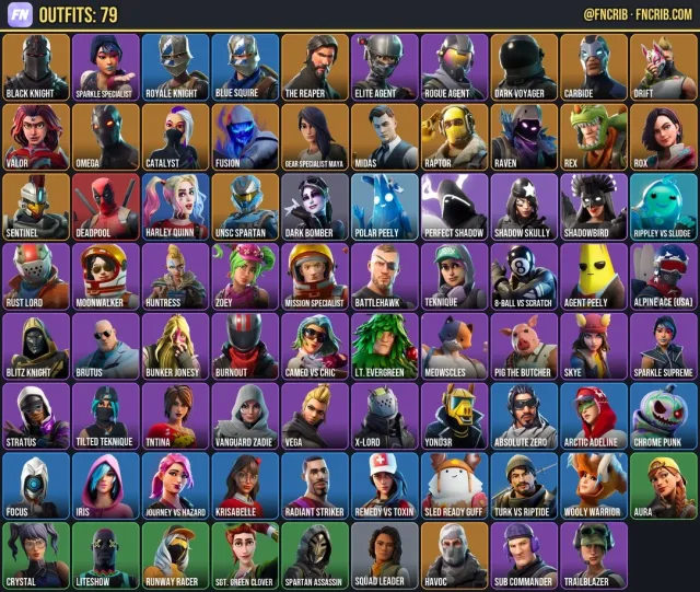 79 Skins, NFA Fortnite account