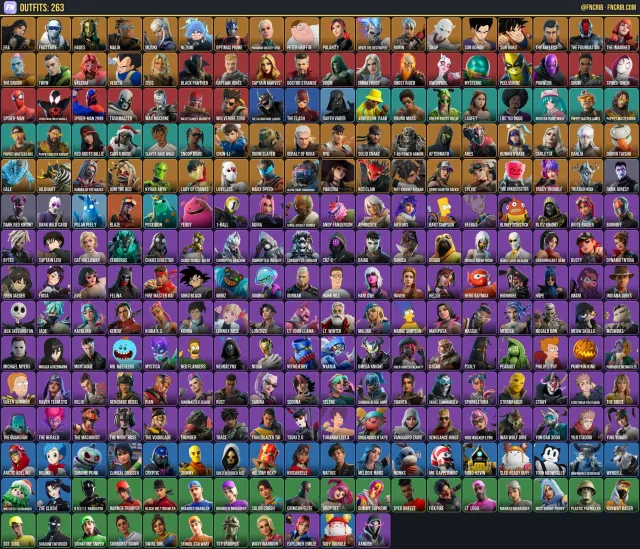 265 Skins, NFA Fortnite account