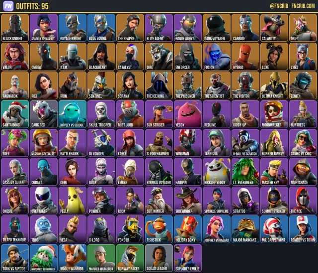 95 Skins, NFA Fortnite account