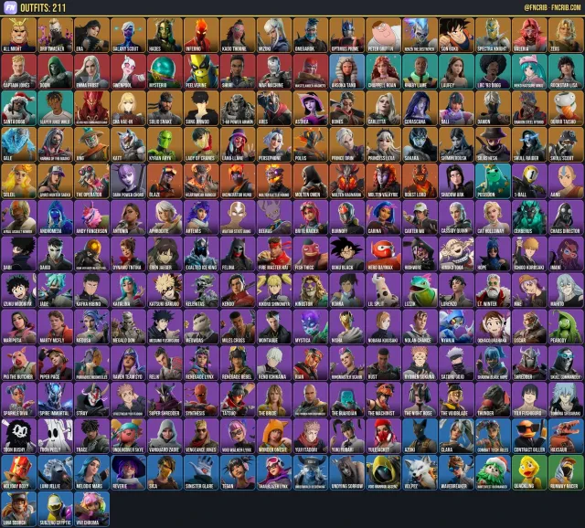 211 Skins, NFA Fortnite account