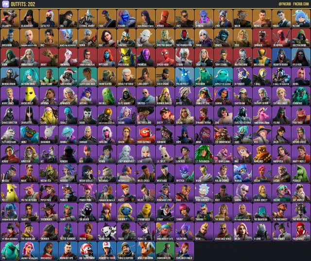 202 Skins, NFA Fortnite account