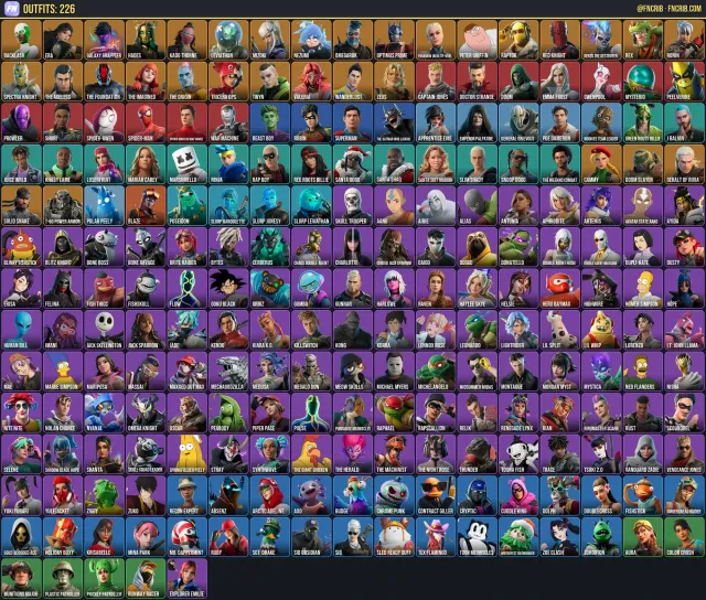 226 Skins, NFA Fortnite account